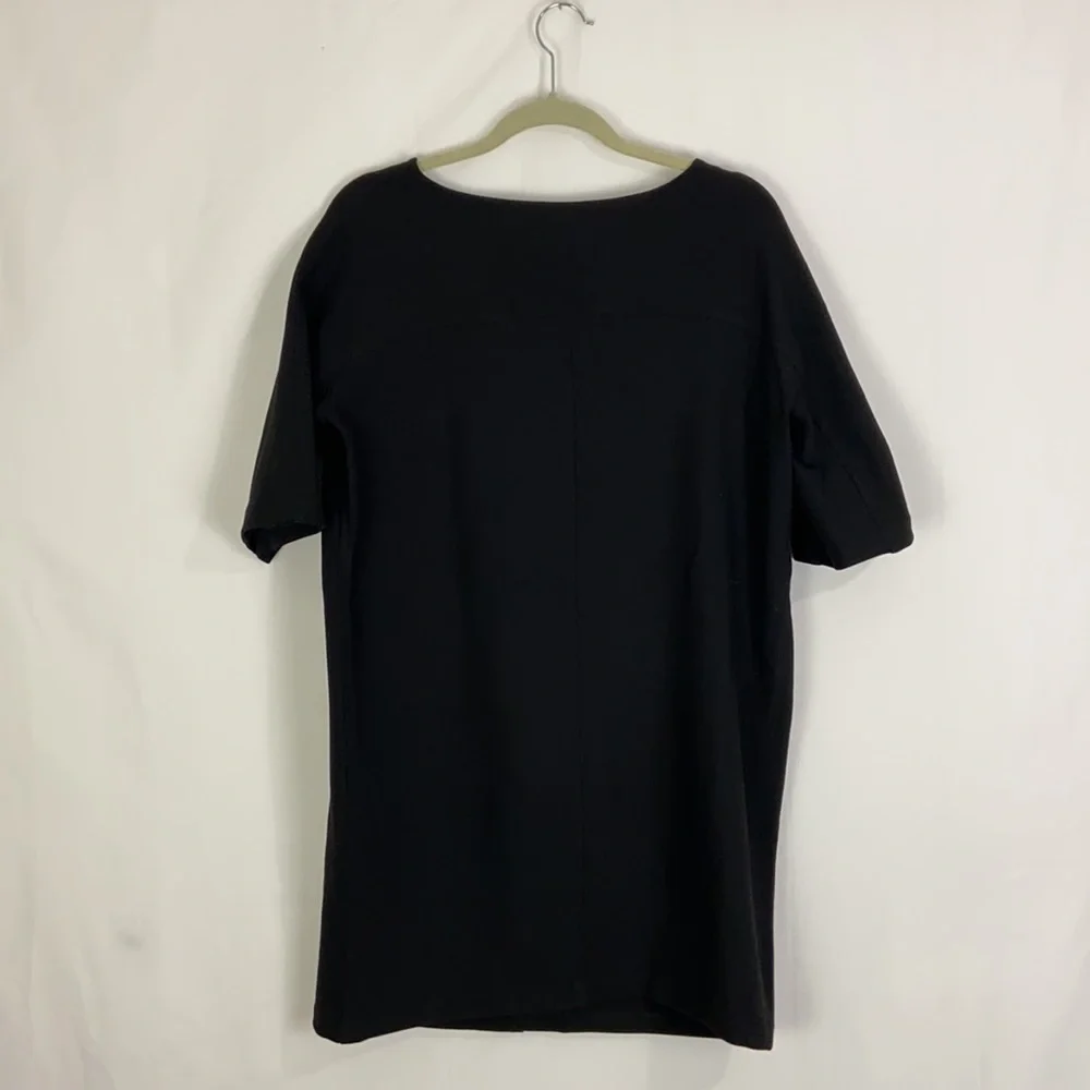 HATCH Maternity Shift Mini Short Dress Black Boat Neckline size 0 - Picture 9 of 11